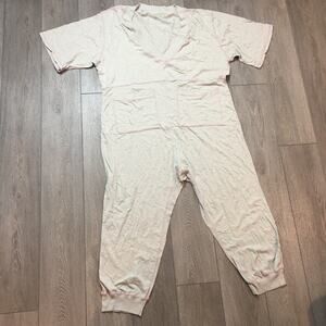 Natural Life off white 100% cotton size XL Jumpsuit and romper with pockets
